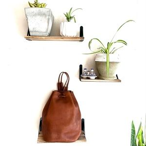 Coach Large Unisex Brown Vintage 1980s  Drawstring Shoulder Sling Bucket Bag